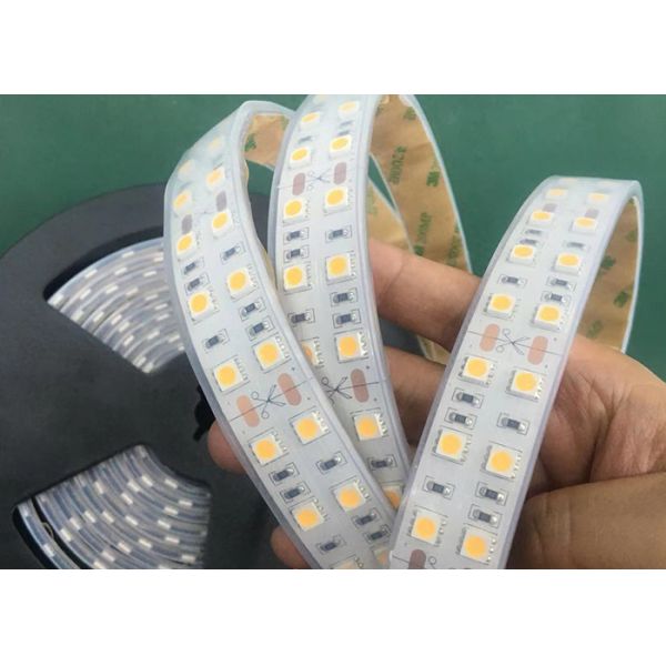 IP67 LED Flexible Strip Lights , LED Flexible Tube Lights Hollow Silicon Tube