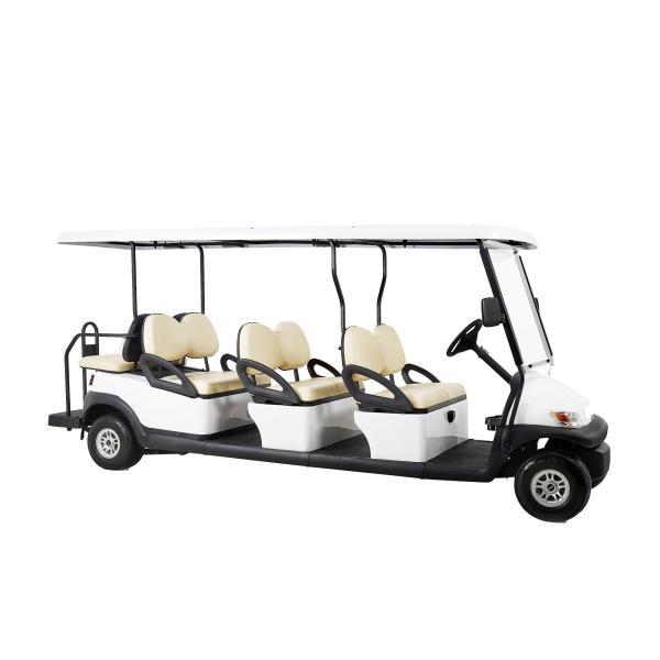 48V 8 Seats Battery Powered Electric Golf Sightseeing Shuttle Bus With Curtise Controller