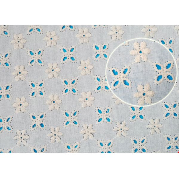 Ткань шнурка вязания крючком хлопка вышивки двором с отверстиями на одежда 130км