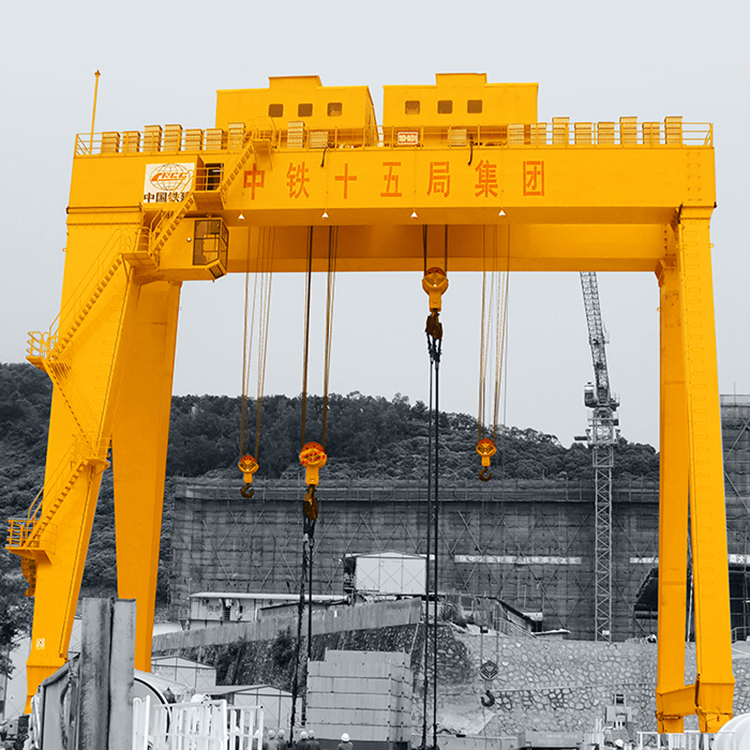 China Factory Promotion Double Girder Portal-Type Crane 50 Ton 60 Ton 75 Ton 100 Ton Gantry Crane