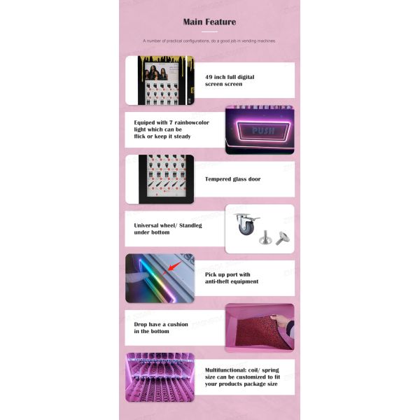 Wholesale Custom Touch Screen Vending Machine New Innovations Product