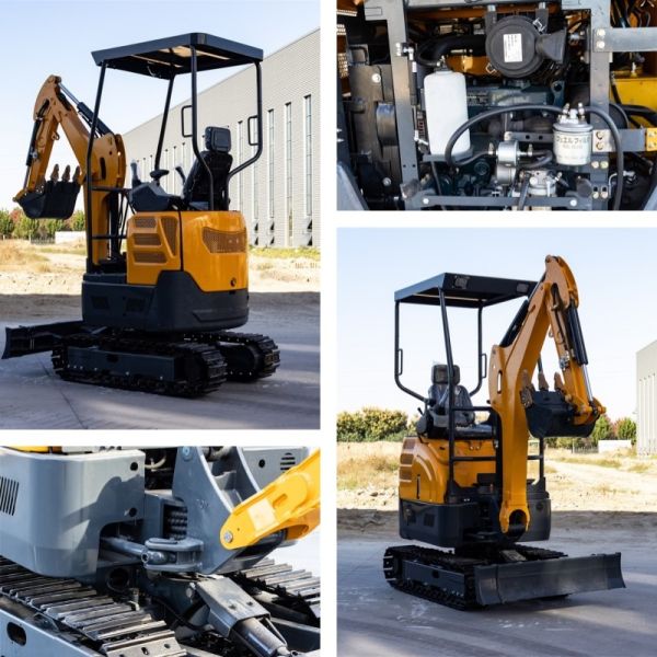 Ht22 Mini Excavadora Hidráulica Eficiente 28ml/R Deslocamento 2,2/4,3km/H Velocidade de Viagem