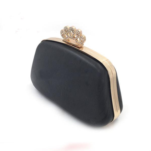 Fashion high quality handbag hardware accessories metal wallet frame plastic box