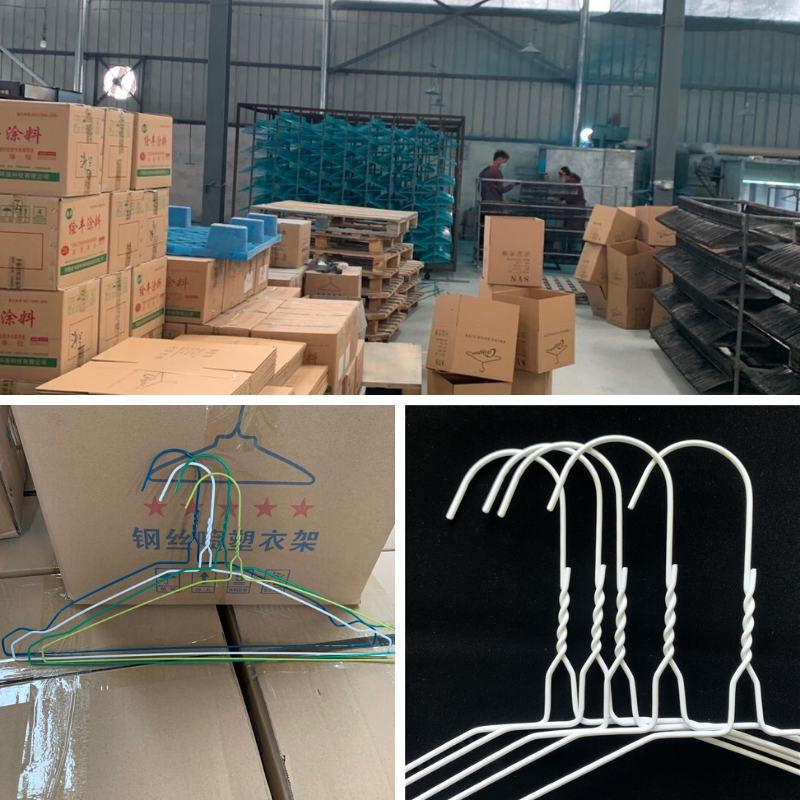 Heavier Clothing Clothes Wire Hanger , 20.5cm Height Metal Shirt Dryer Hanger