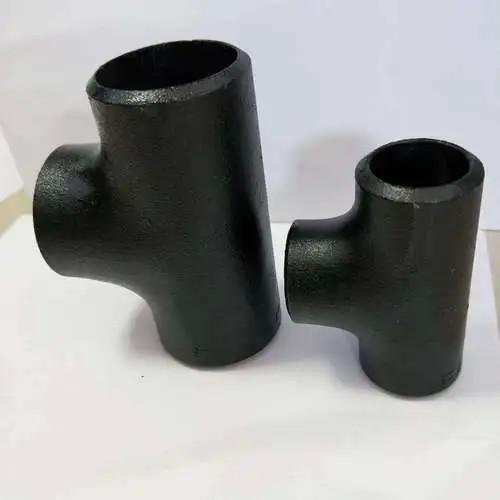 METAL Carbon Steel Black Steel ASTM A234 WPB 1/2-48 Equal / Reducing Tee Seamless Pipe Fittings