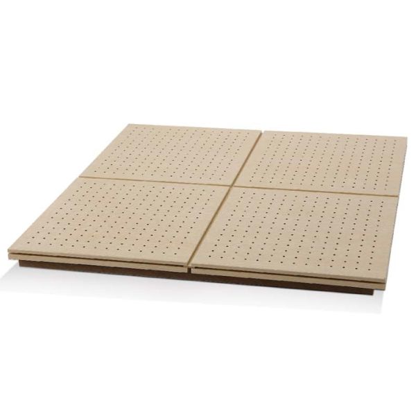 Pared de oficina residencial con panel acústico perforado Pared de madera de 18 mm