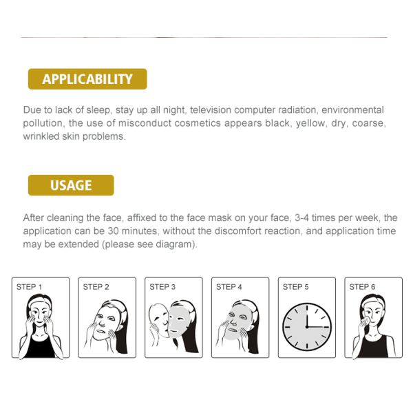 Gold Collagen Face Mask Crystal Hydrating Facial Mask