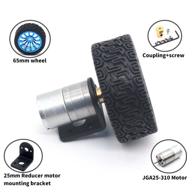 Умный мотор держателя колеса установил мотор уменьшения DC JGA25-310TC 6/12V 16-1818RPM мини