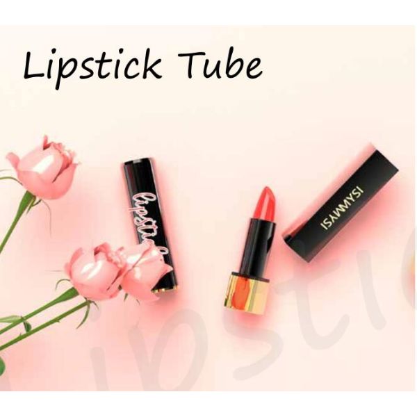 Black Lipstick Eco Cosmetic Packaging 74.9*20.3mm Offset Printing