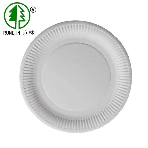 Round Nontoxic Biodegradable Sugarcane Bagasse Plates 6 Inch Round Appetizer Plates