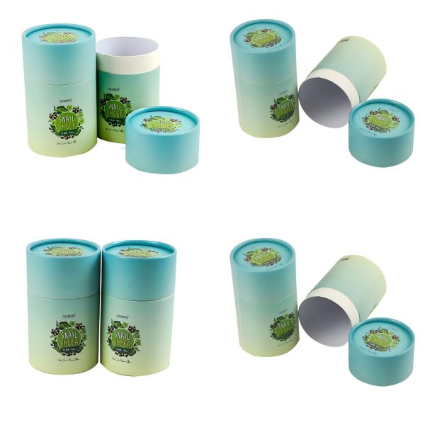 Custom recycled tube printing round tea tube cylindrical packaging cardboard tube paper box