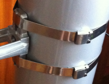 201 304 Stainless Steel Banding Strap , 19mm Adjustable Metal Banding Strap