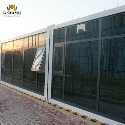 Prova modular da chuva da casa da casa pré-fabricada do bloco liso do conjunto da cabine forte e durável