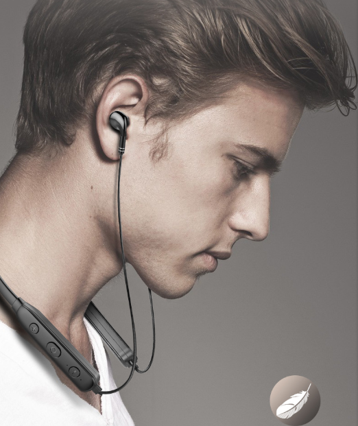 Hanging wireless Waterproof Sports stereo Neckband Bluetooth Earphones Headphones Headset