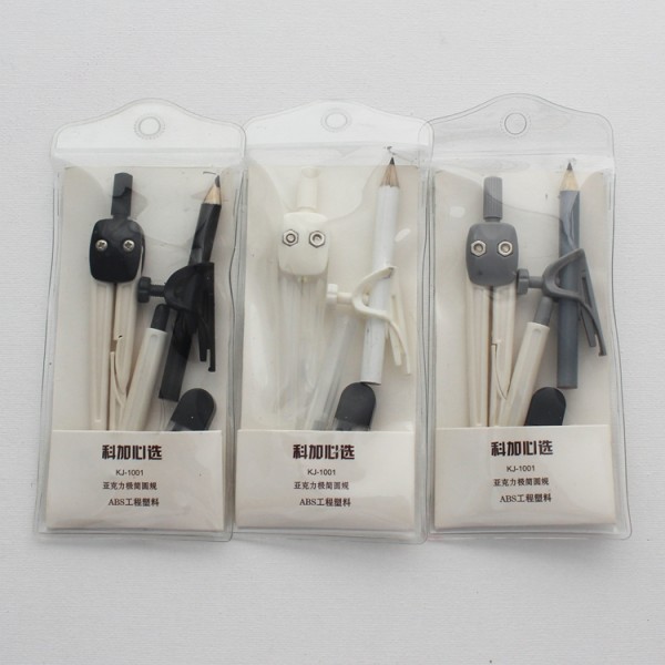 wholesale factory price plastic school compass set