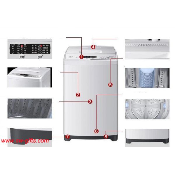 Automatic Stainless Steel Mini Washing Machine for Home Quick Wash Home Appliances