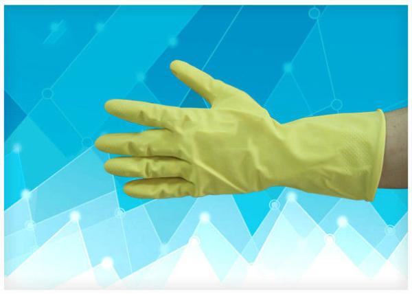 Household Disposable Medical Gloves 100% Natural Latex For Examination / Treatment