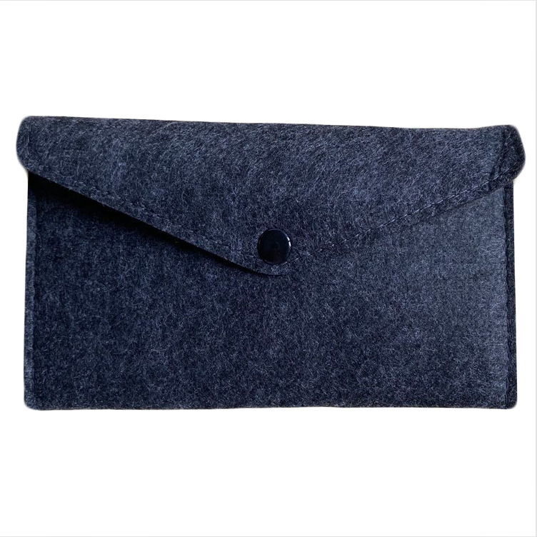 Wholesale Classic Design Felt Storage Bags Mobile Phone Glasses Coin Wallet Card Ear Power Cord Vacuum Compressed Gift Bags