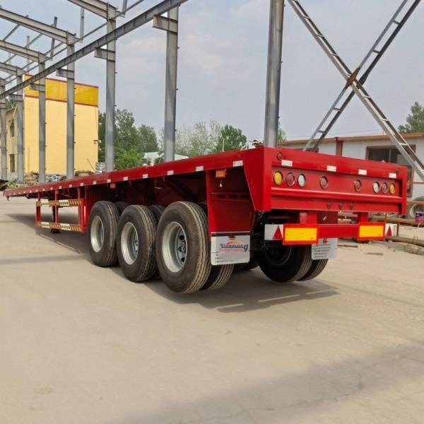 China Xianmang Flatbed Semi Trailer 40ft Transportation Flatbed Container Semi Trailer For Sale