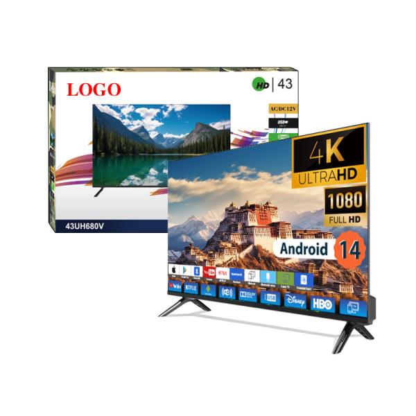 32 40 50 55 65 Inch Smart LED TV 2K 4K UHD Android Flat Screen Television