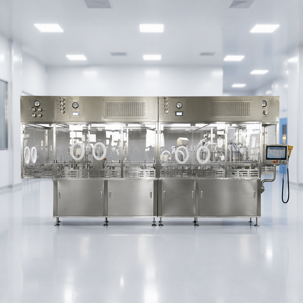 Automatic Multi Head Vacuum Injection Syringe Filling Stoppering Machine for RTU Vaccine PFS
