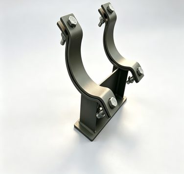 Sliding Pipe Supports with Low-Friction PTFE Slide Plates for Static and Dynamic Load Support and ASTM Compliance