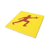 Plancher en caoutchouc pour jardin d'école durable