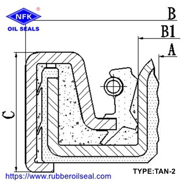Wheel Hub Oil Seal TAN TAN-4 TAN-6 TAN-8 TAN-9 TANY Hydraulic High Pressure Skeleton Shaft Oil Seal Cassette Seal