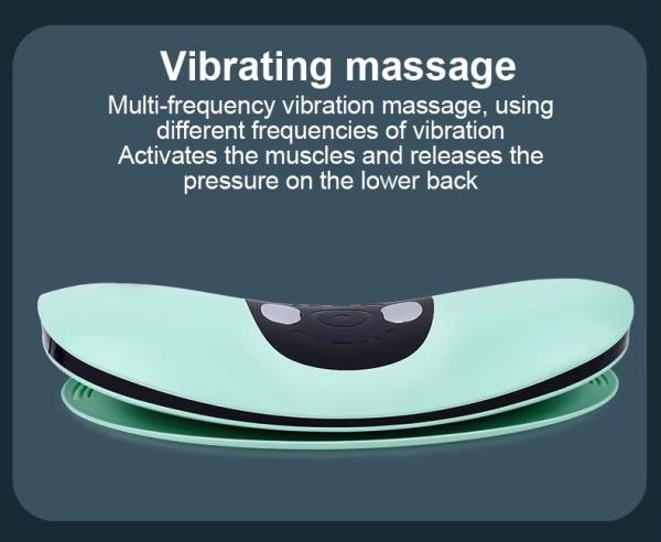 Electric Pulse Waist Belt Massager Heated Waist Wrap With 5 Intensity Levels