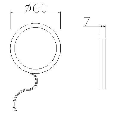 30000 Hours Working Time Super Slim Round LED Flat Surface Mounted LED Down Light for Furniture