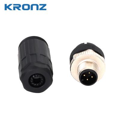 M12 5-Pin Circular Connector with NBR Seal IP67 PG9 Gland
