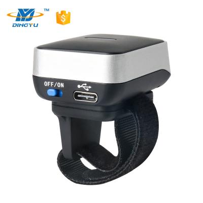 Mini varredor Wearable do código de barras, 2d varredor DI9010-2D do código de barras do dedo do Cmos Bluetooth