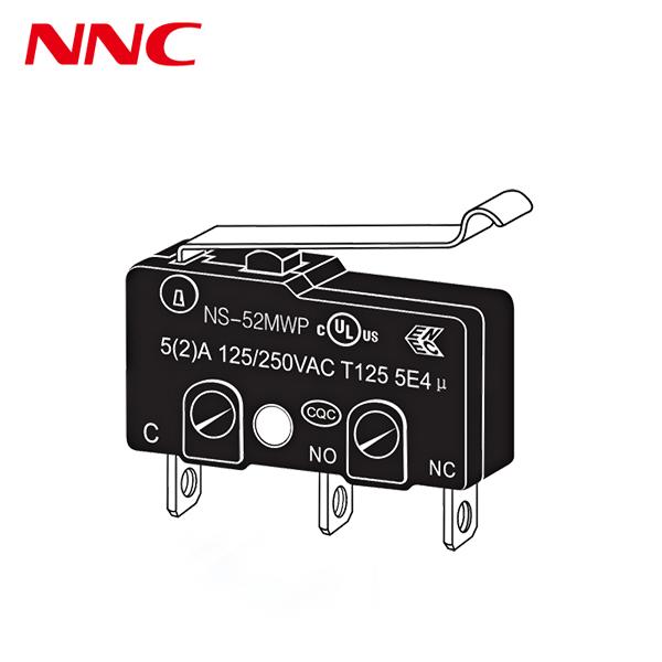 NNC Dustproof Microswitch NS 2mm gap Series with different kinds of lever High-Speed and Accurate Switch for Industrial Automation