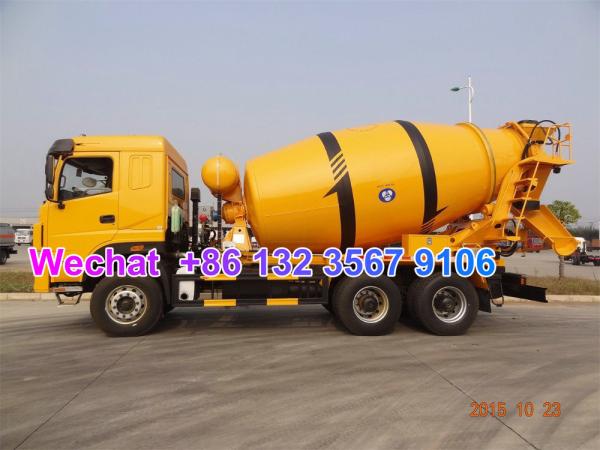 LHD & RHD 6x4 Tri-Ring 375HP 8--12CBM concrete cement mixer truck for Zambia