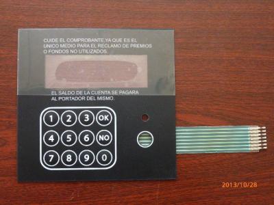 Painel impermeável flexível profissional do interruptor de membrana para o teclado de computador
