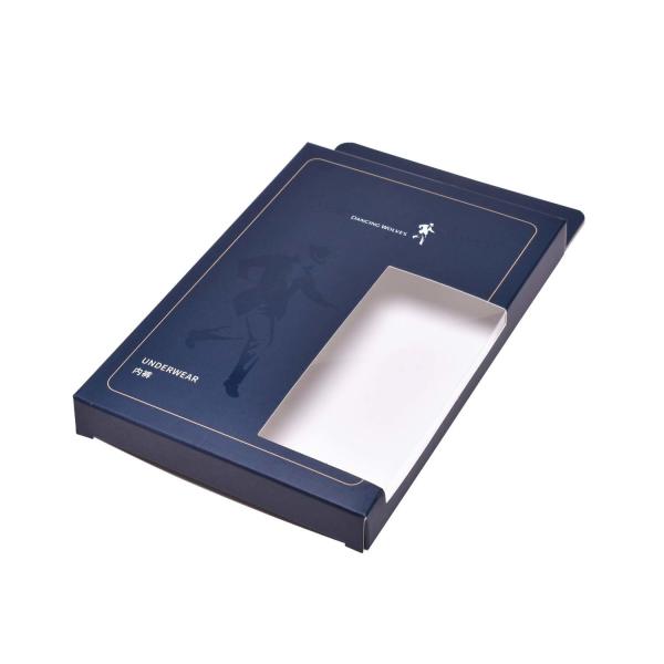 Aqueous Coating 182gsm PVC Window Paper Box Packaging For Clothing Business