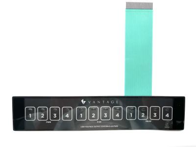 Emboss Energy Saving LED Membrane Switch With Touched Push Keys Button