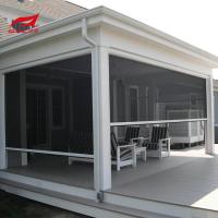 Cortinas impermeáveis do pátio de Ziptrak da janela exterior UV das cortinas de rolo da PROTEÇÃO