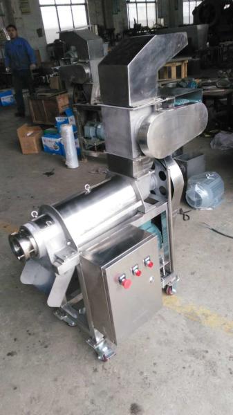 SUS304 Pineapple Juice Extractor , Ginger Industrial Juice Machine Screw Press