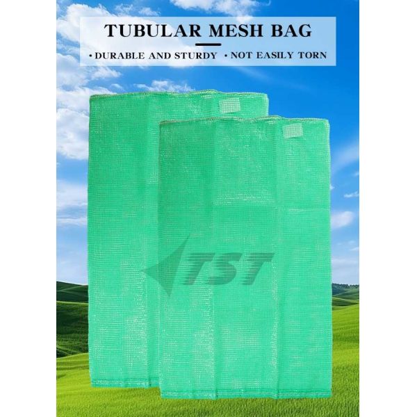Fruit Tubular Mesh Bag For Packing Knitted Onion Potato Sacks