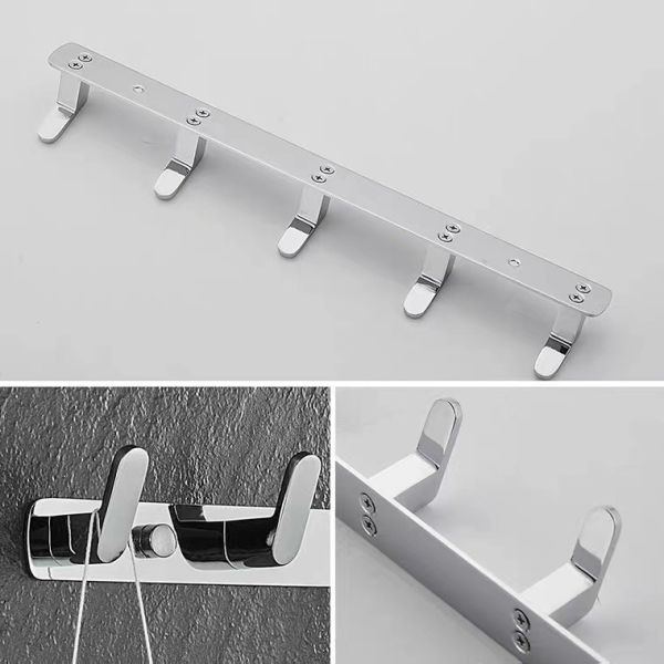 Rustproof Heavy Duty Coat Hooks Wall Mounted For Hanging Coats Hat Bags ODM