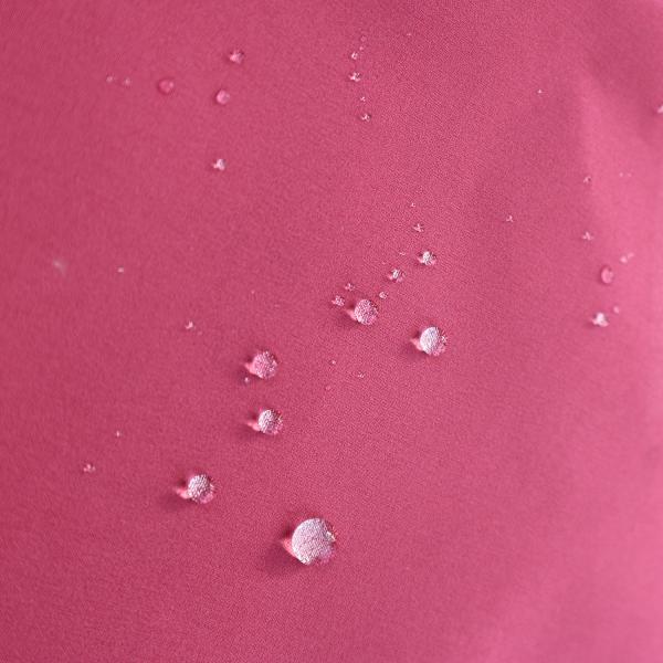 86%polyester 14%spandex fabric (30+20)*(30+20) 158*116 88gsm waterproof fabric pink color for trousers