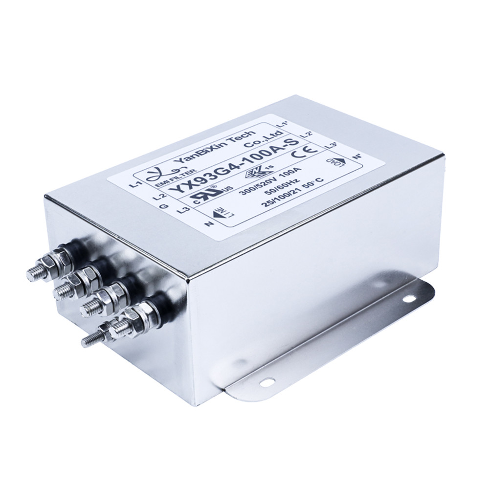 100A сильнотоковое 440V перепад RFI 3 участков фильтруют фильтр линии электропередач 3 участков