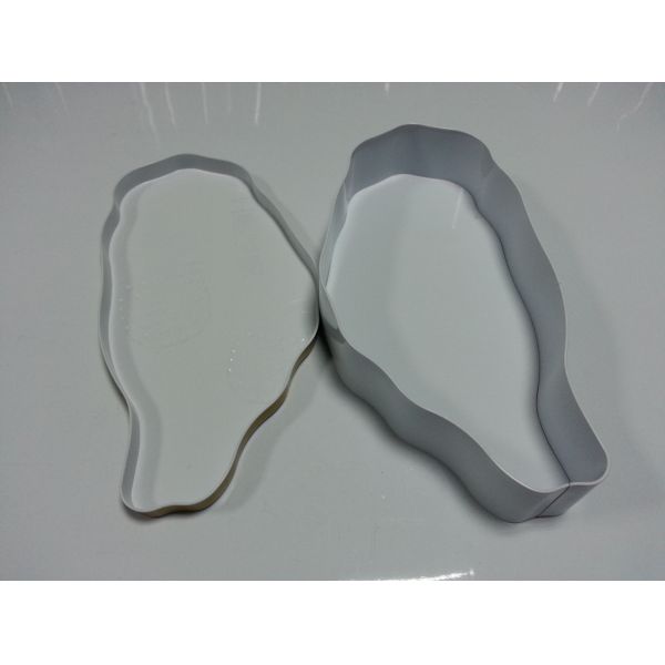 Контейнеры олова качества еды Тайвани сформированные островом для упаковывать торта ананаса