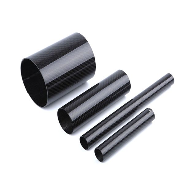 3K Filament Twill Pattern Carbon Fiber Tube Impregnated