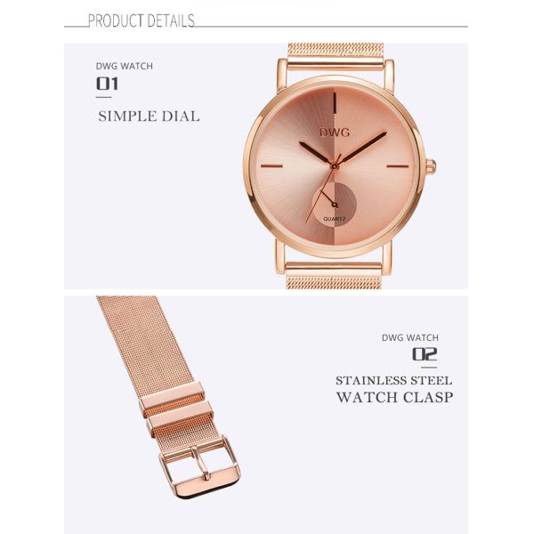 Подарок наручных часов моды случая сплава людей выдвиженческий с диапазоном ремня сетки