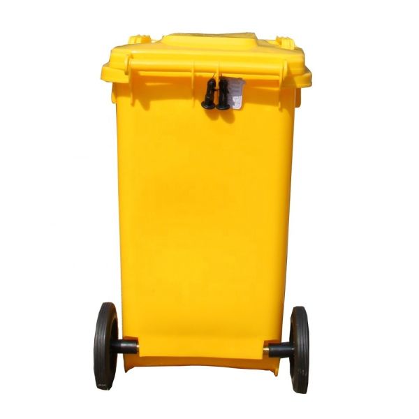 Racking HUADING Recycling Plastic Garbage Waste Bin Dustbin with 2 Wheels