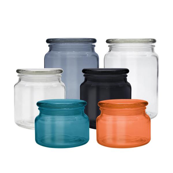 Chá em volta dos multi frascos coloridos do armazenamento do vidro de Borosilicate