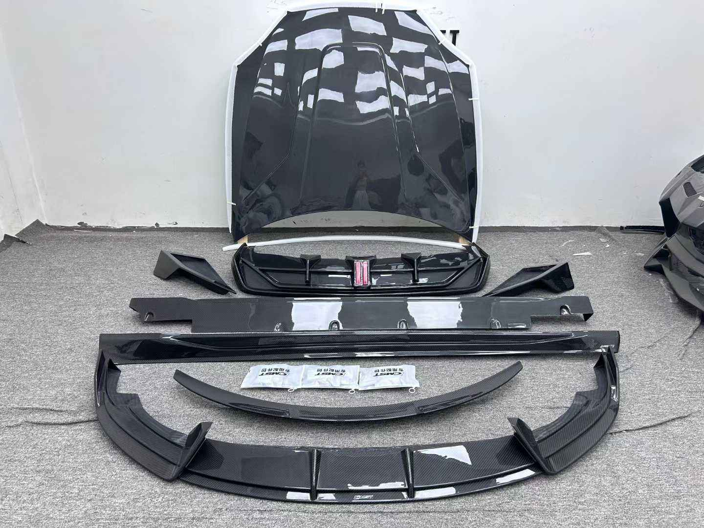 CMST Style Carbon Tesla Body Kit Model S Front Lip Rear Diffuser Spoiler Side Skirts