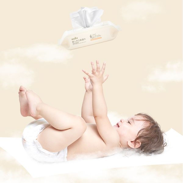 OEM Biodegradable Baby Wet Wipes 99.5 Pure Water Based Wipes